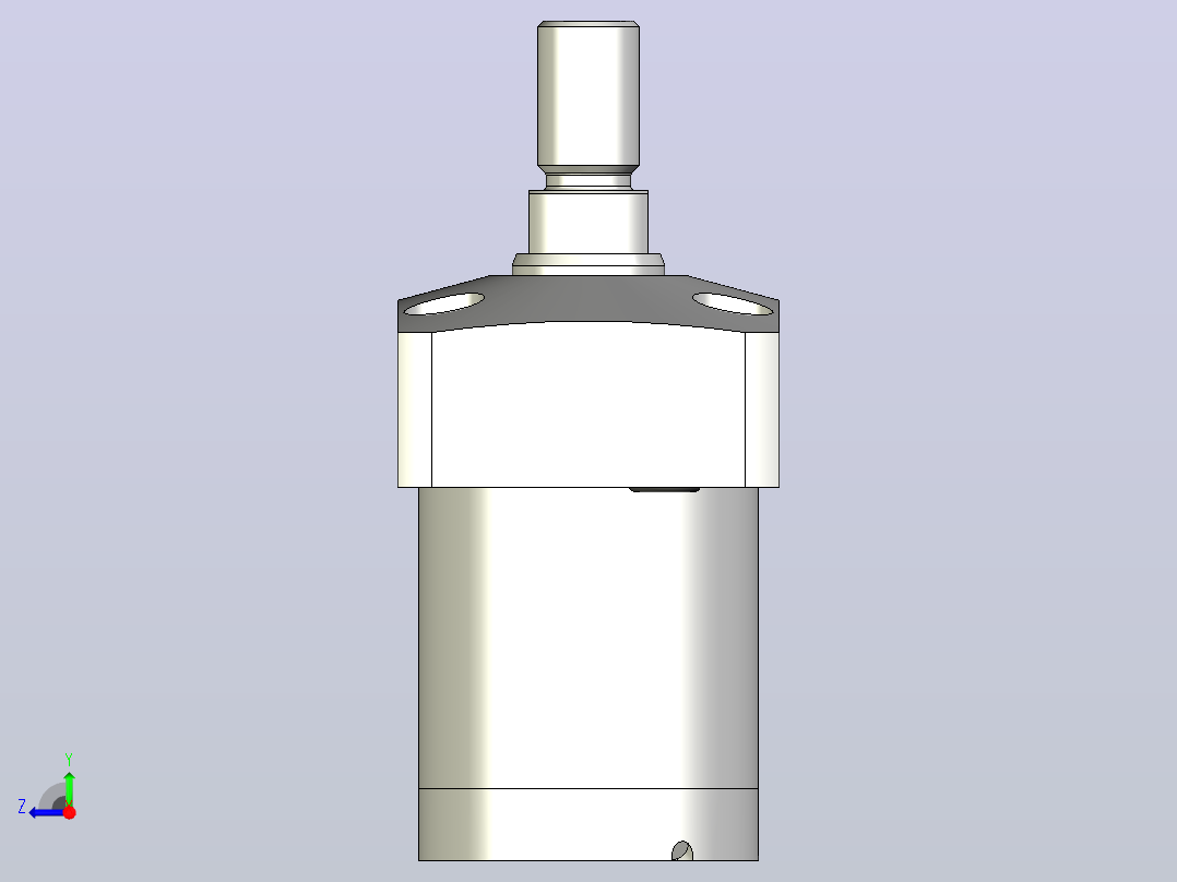 HLLW0401-CTJ-035气检拉式夹紧器右视图