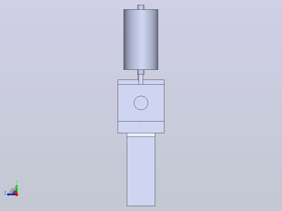 液晶显示器背板切割加工的除尘装置右视图
