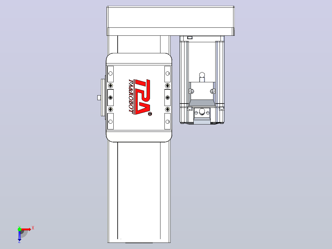滚珠丝杠直线轴带导轨全封闭TPA-HCR-85D-1610C-L100-ML-C-P20-N3俯视图
