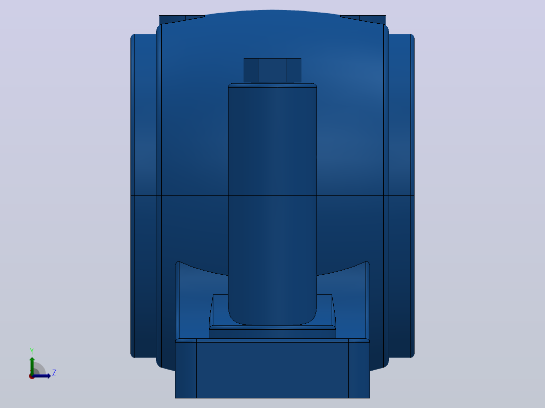 SN500系列[SN522-SSN522]轴承左视图