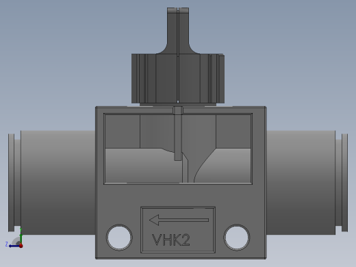 VHK系列P快速接头A快速接头二通三通手动阀[VHK2R-12F-10F] (2)右视缩略图