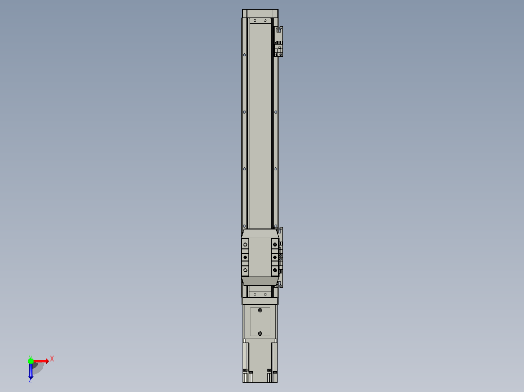 滚珠丝杠直线轴内置导轨TPA-GCR-65-1610C-L350-M-M40-N3俯视图