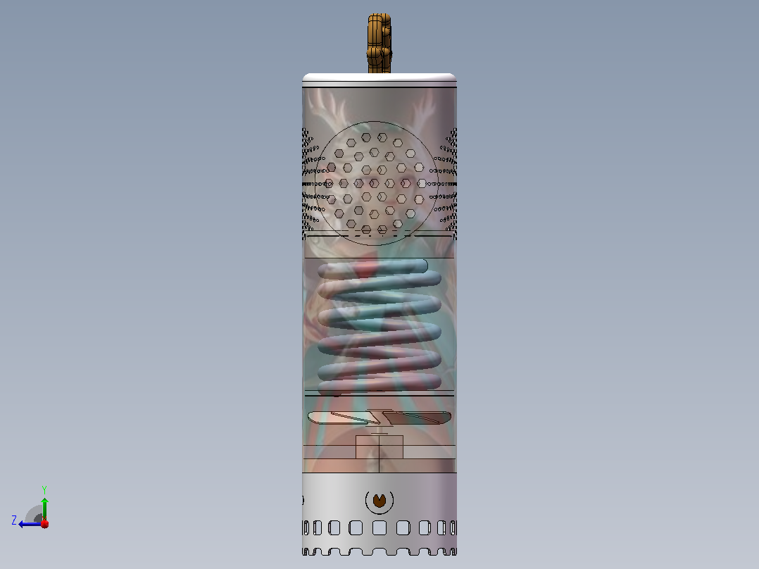 取暖器右视图