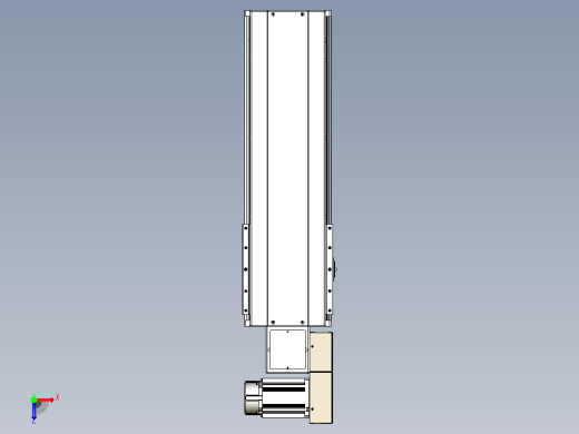 皮带直线轴半封闭可选导轨TPA-HNB-220D-176-L400-MR-C-P1K-N3俯视缩略图