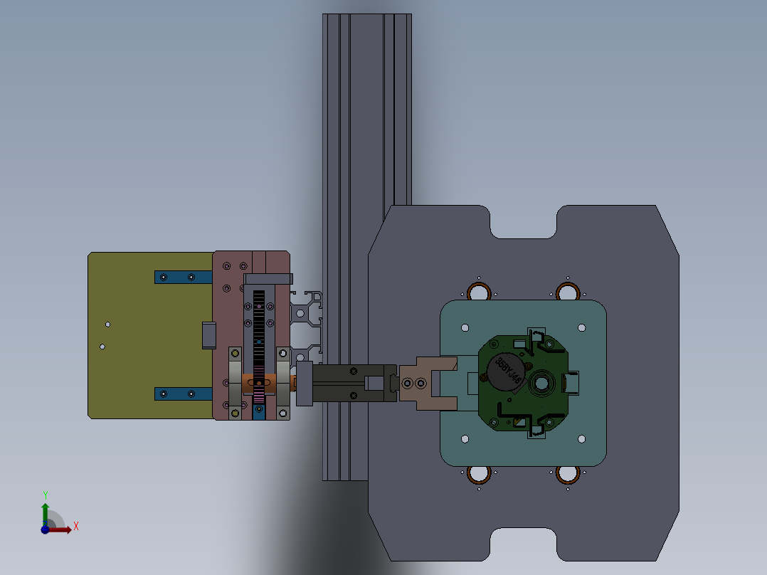 翻转夹具模型sw18可编辑前视图