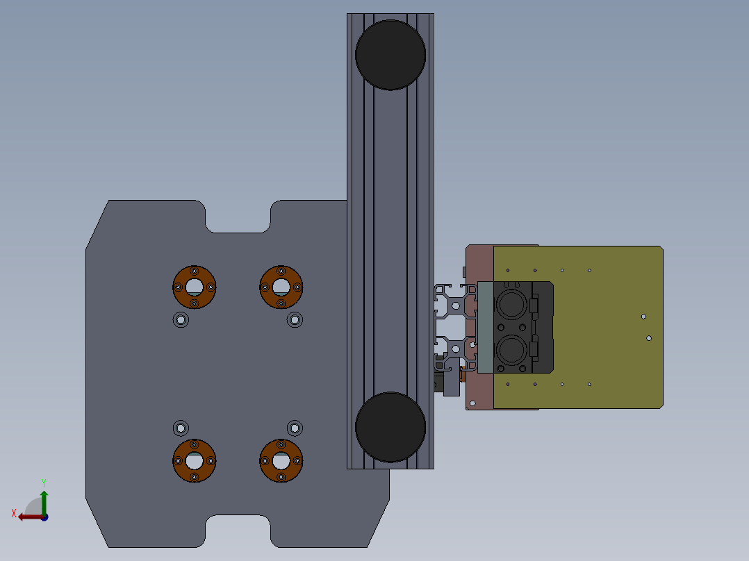 翻转夹具模型sw18可编辑后视图