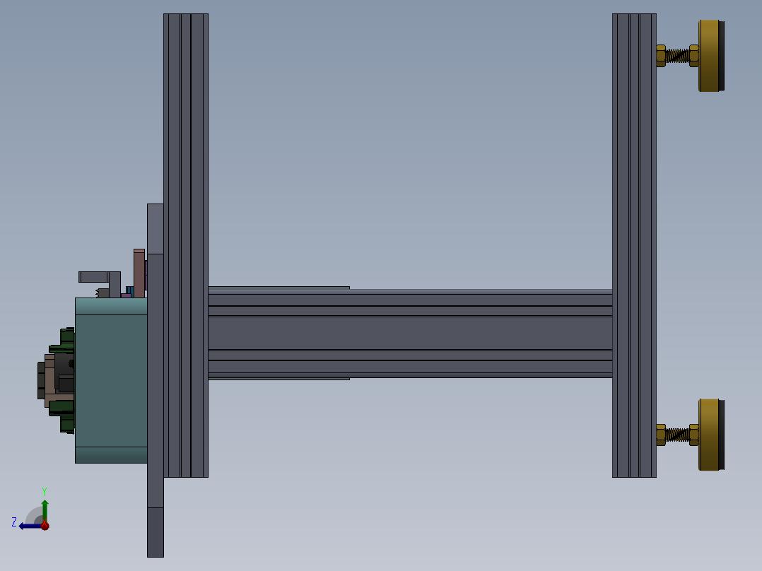 翻转夹具模型sw18可编辑右视图