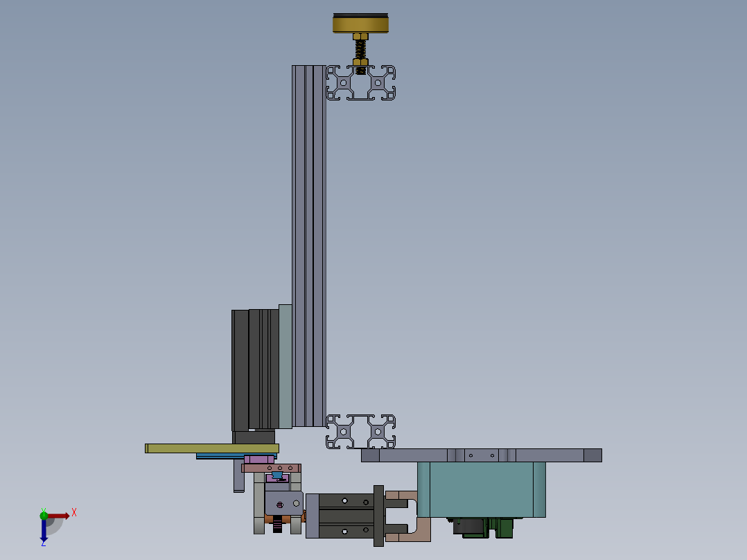 翻转夹具模型sw18可编辑俯视图