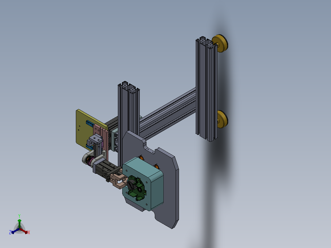 翻转夹具模型sw18可编辑正等轴测图