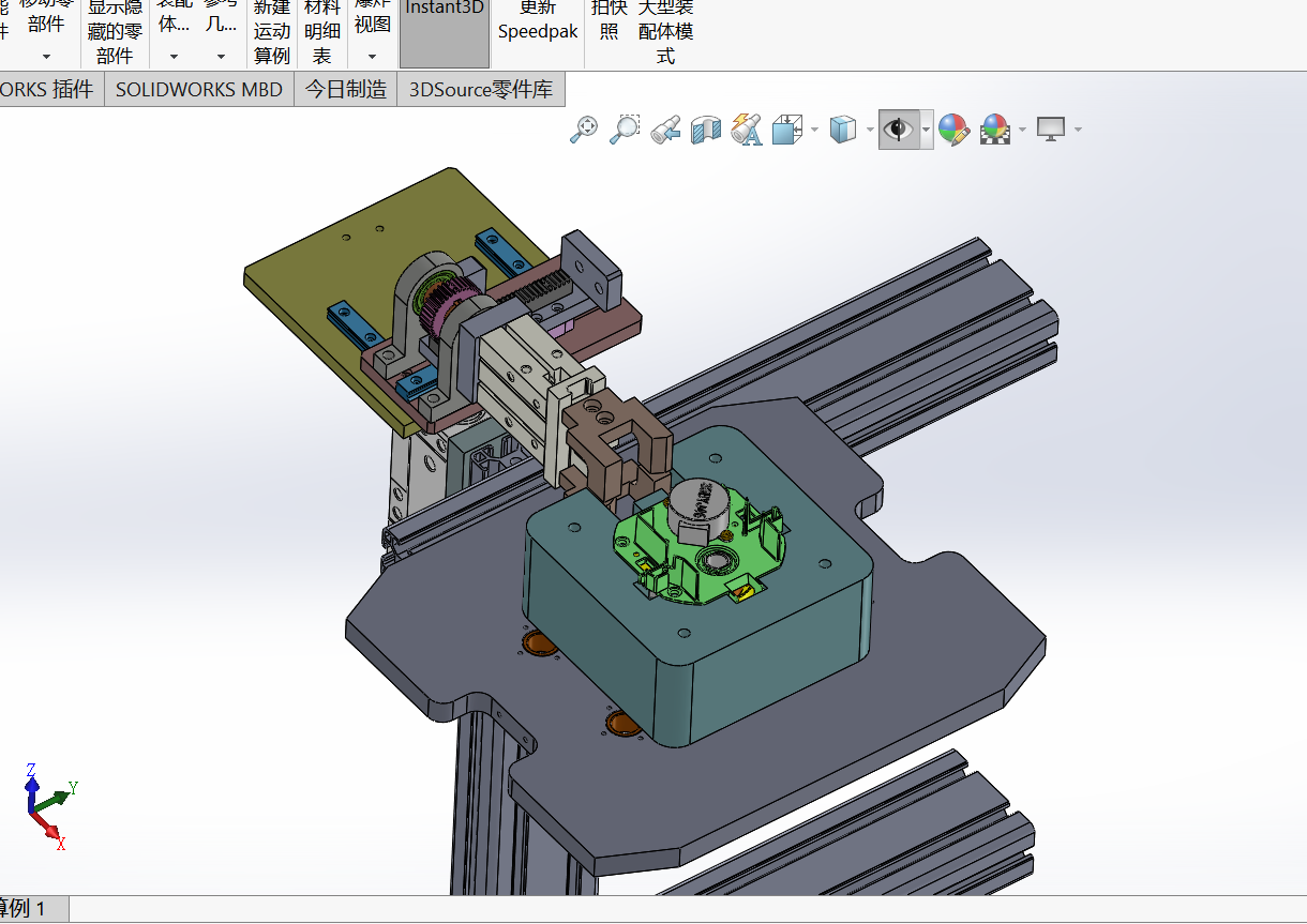 翻转夹具模型sw18可编辑