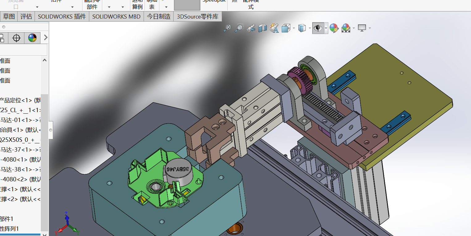 翻转夹具模型sw18可编辑