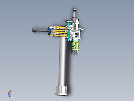 电机气缸夹取旋转搬运组件sw18可编辑