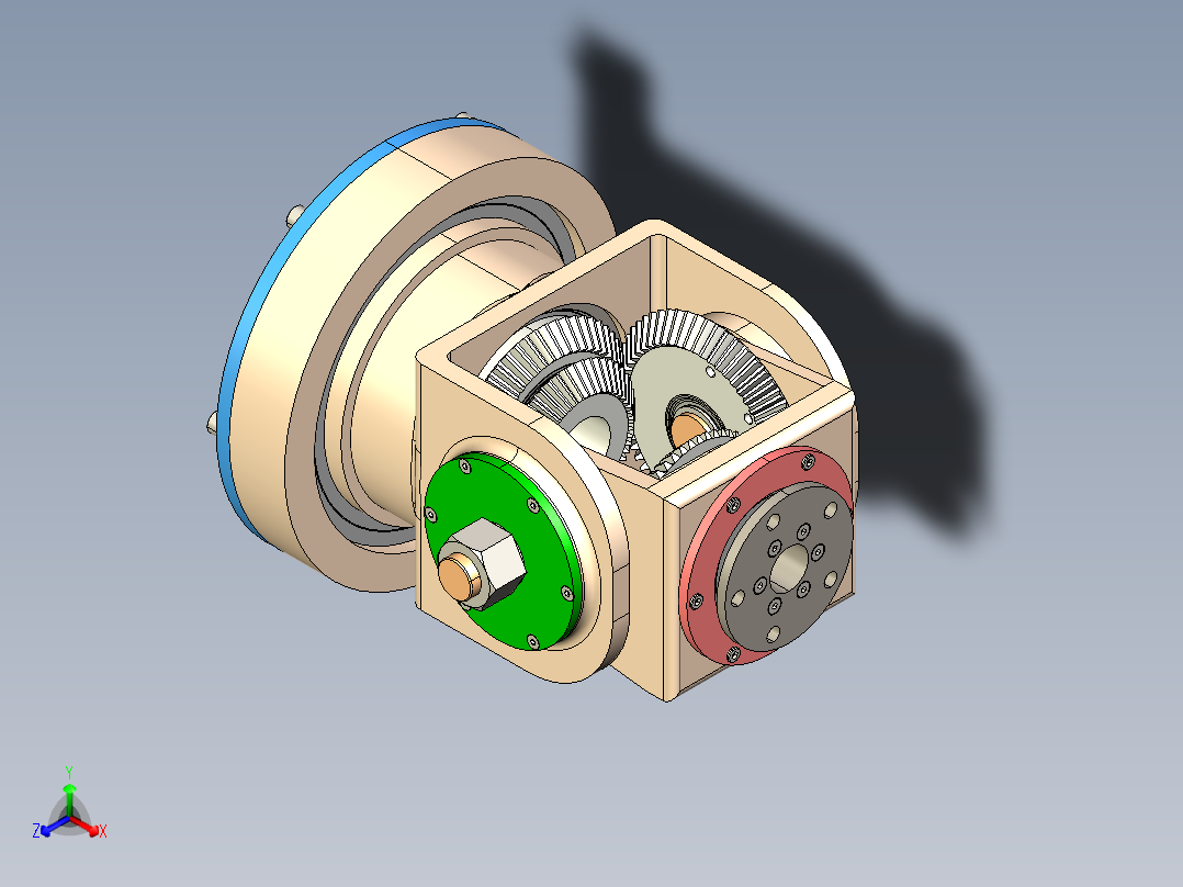 3dof-robot-orientation-mechanism-2 STP IGS正等轴测图