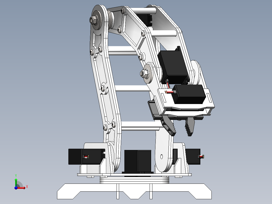 机器人手臂前视图