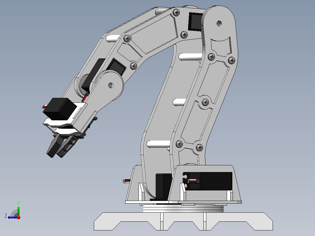 机器人手臂右视图