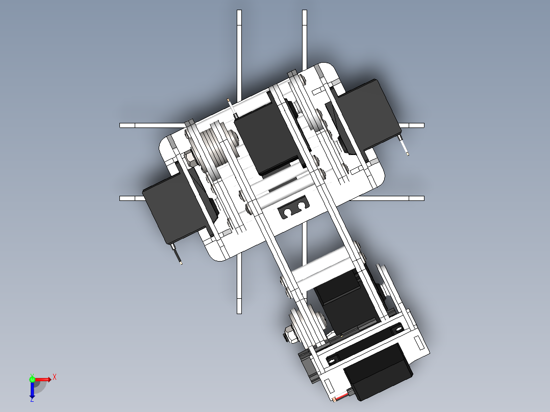 机器人手臂俯视图