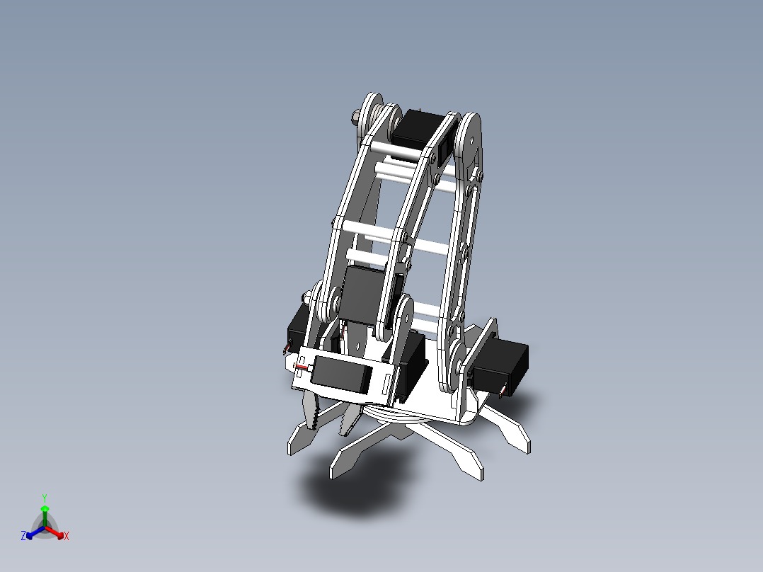 机器人手臂正等轴测图