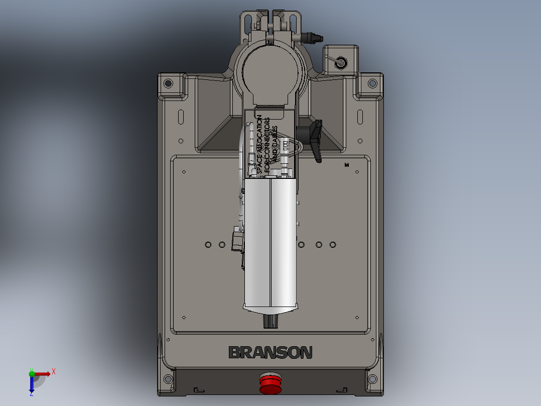 超声波焊接机12俯视图