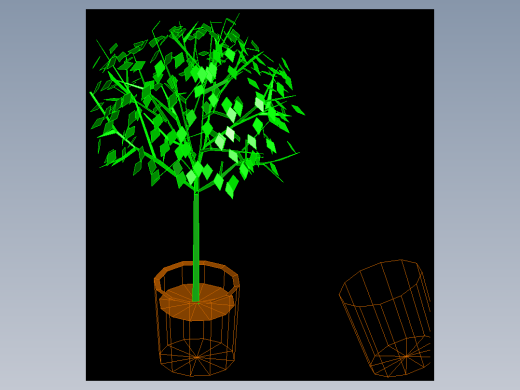 室内家具及植物三维模型四-HH006