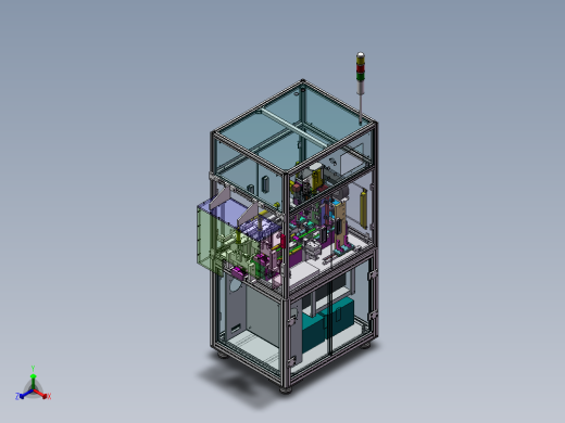 PCBA自动锁螺丝机（带上下料机构） (1)正等轴测缩略图