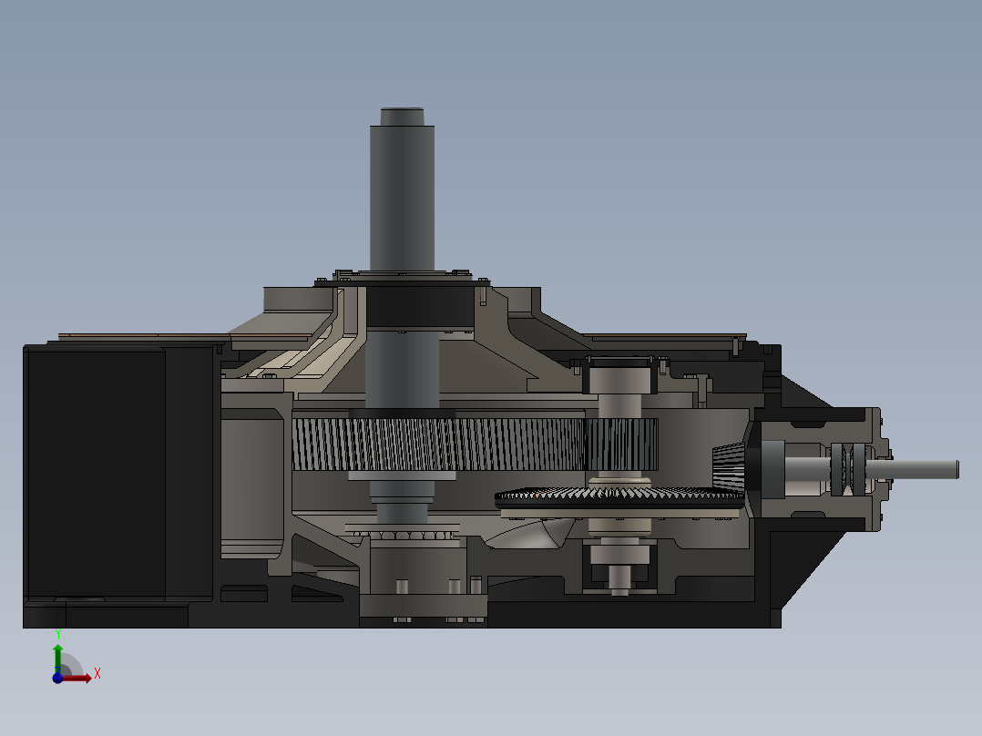 磨煤机齿轮箱驱动前视图