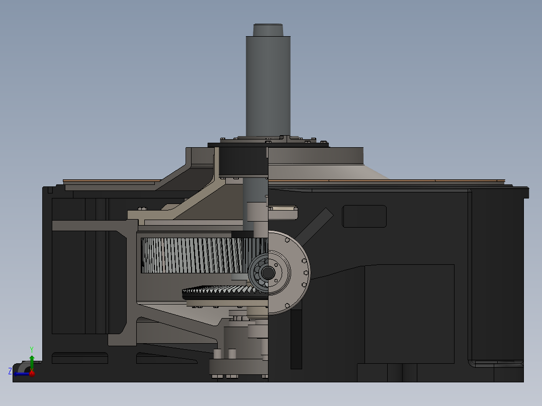 磨煤机齿轮箱驱动右视图