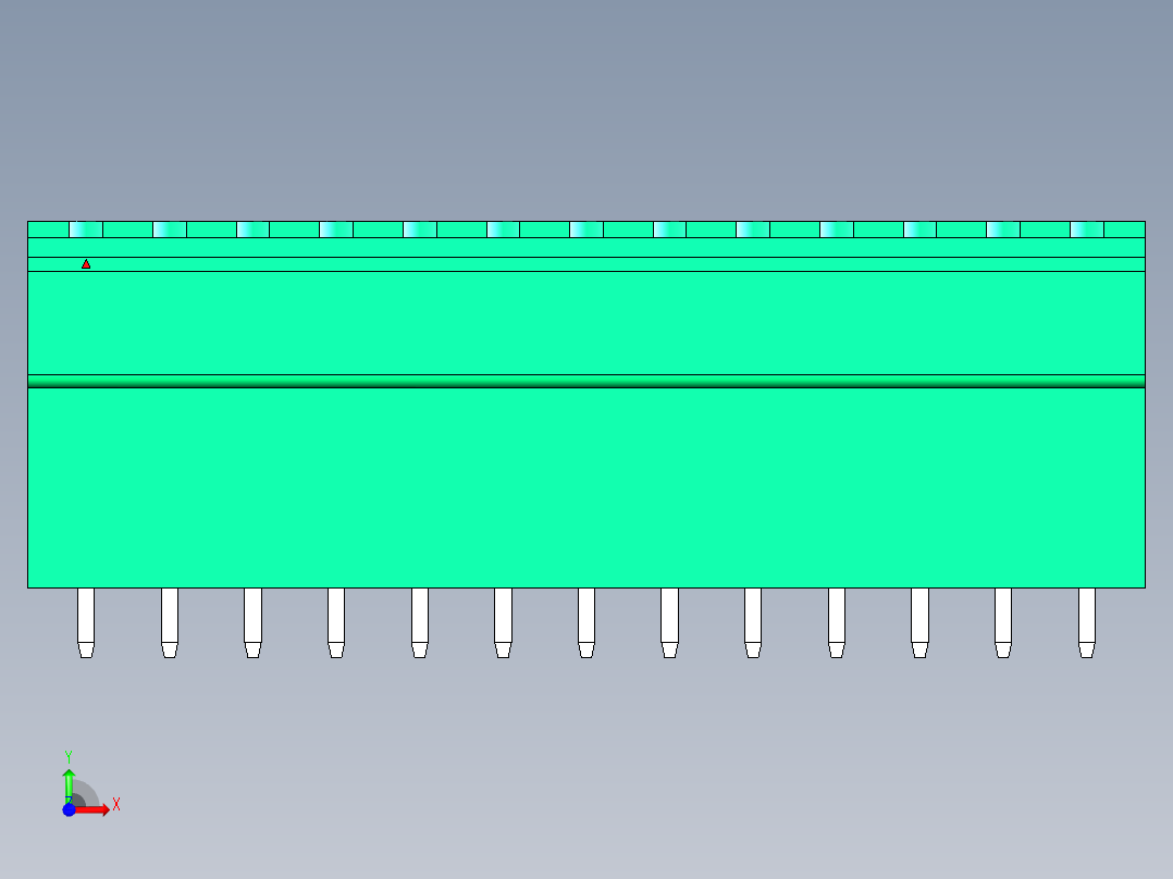 DEGSON 2EDG 系列 5.0mm 可插拔接线端子组-2EDGVH-5.0-26P-14-00AH前视图