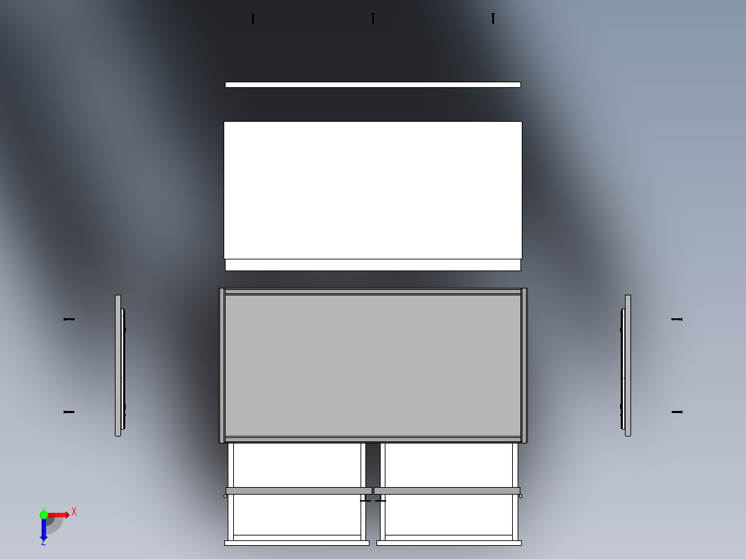 组装DIY的柜子俯视图
