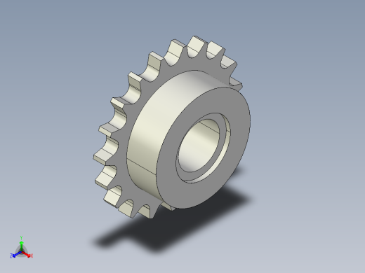 鏈輪惰輪EIS-N-3D多系列多零件图纸模型