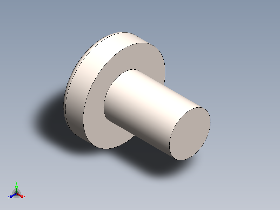 螺丝 M2.5 十字盘头-M2.5 x 4 Screw head.SLDPRT正等轴测图