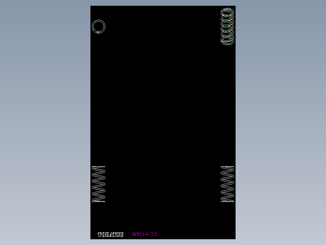 圓線彈簧(35%壓縮量)WM-2D多系列多零件图纸模型