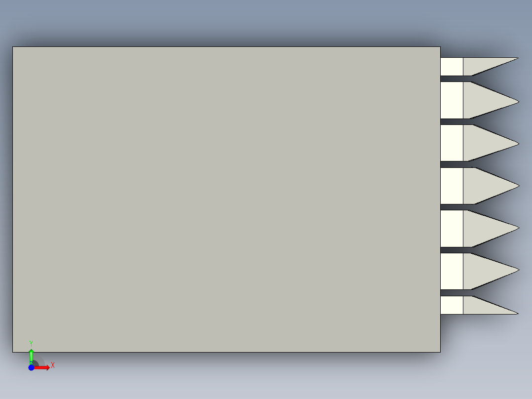 玉米收获机总装带还田机前视图
