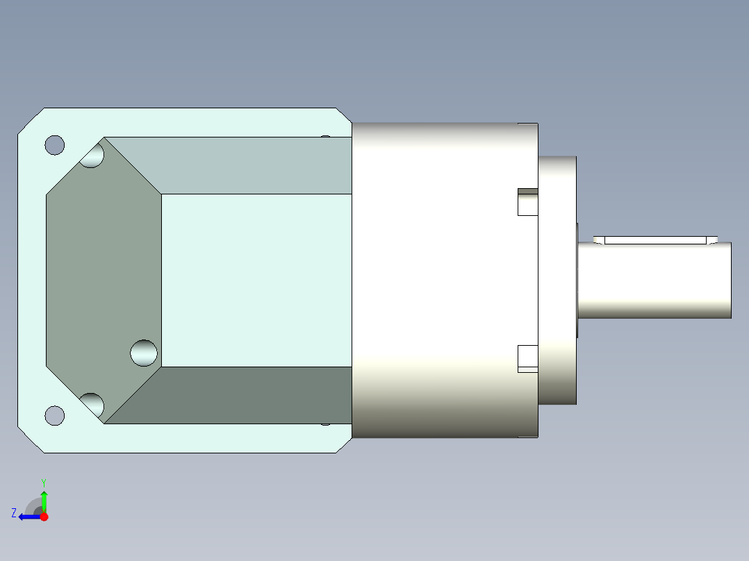 直齿ZPLE160-L1 35-114.3-200-M12.stp右视图