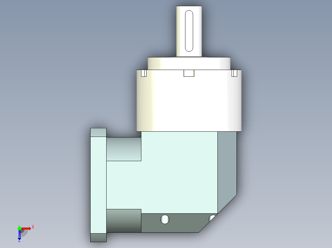 直齿ZPLE160-L1 35-114.3-200-M12.stp俯视图