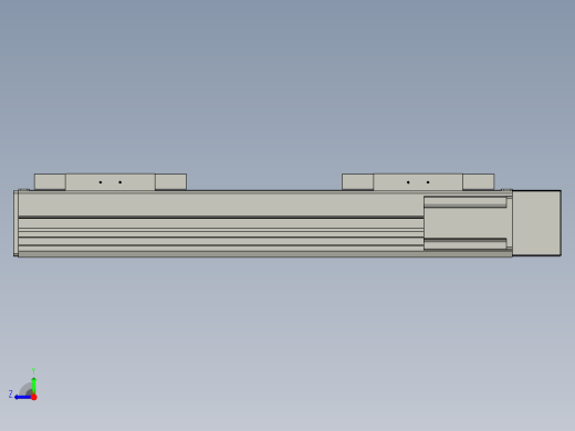 直线模组WG-LHC12-S300-R设计图纸右视缩略图