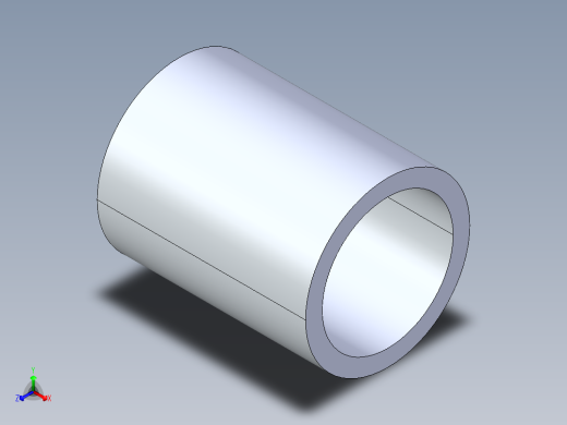 CPVC管件10-Sch80_Coupling_SxS_9829-012 _1.25in正等轴测缩略图