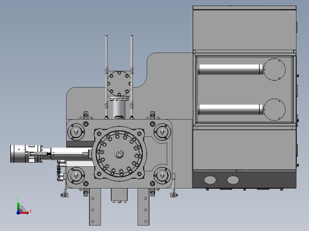 橡胶成型机（注胶机）前视图