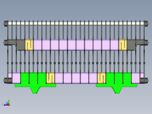 10组33片-166石墨舟三维模型右视缩略图