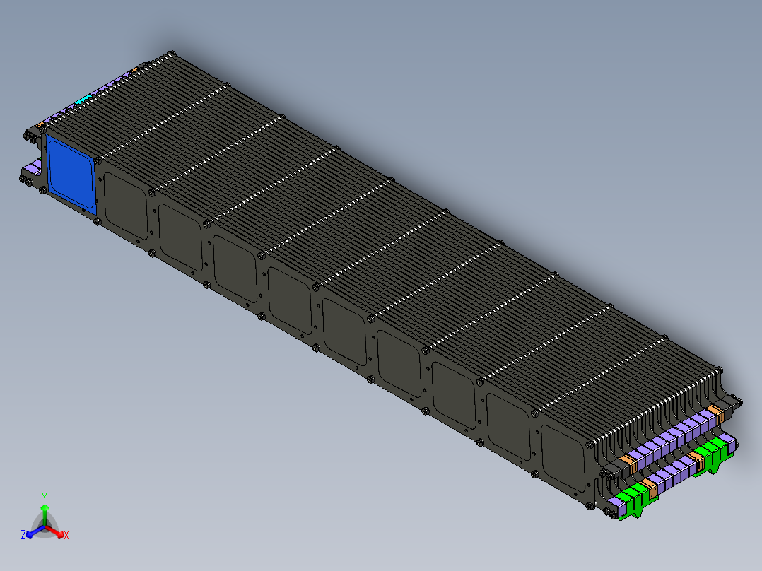 10组33片-166石墨舟三维模型正等轴测图