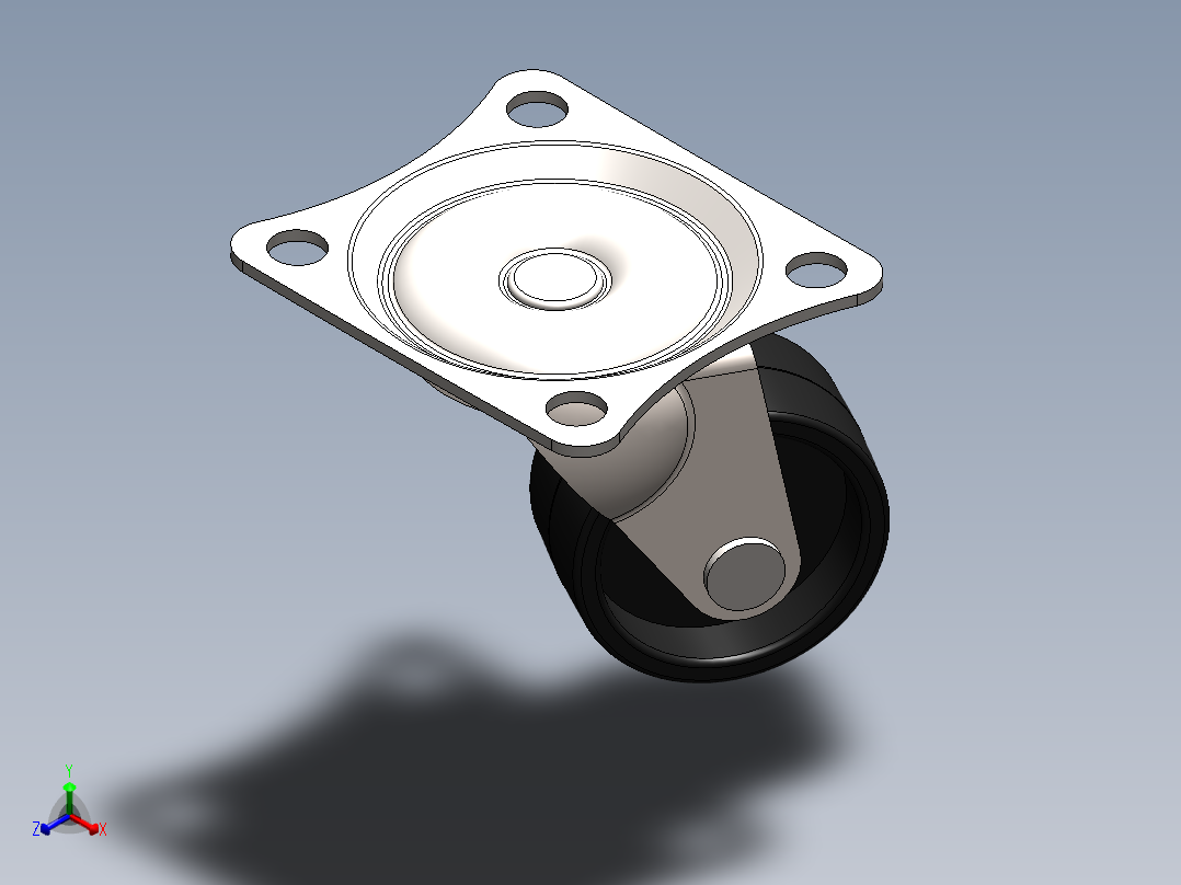 万向轮正等轴测图