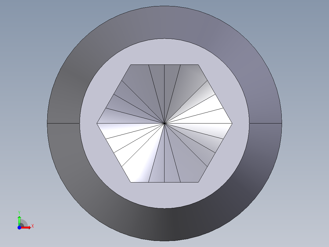 定位珠(重荷重)(內六角)2203-3D多系列多零件图纸模型前视图
