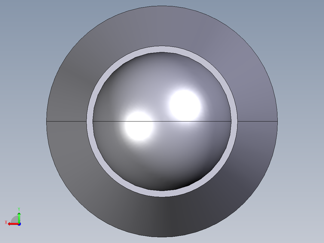 定位珠(重荷重)(內六角)2203-3D多系列多零件图纸模型后视图