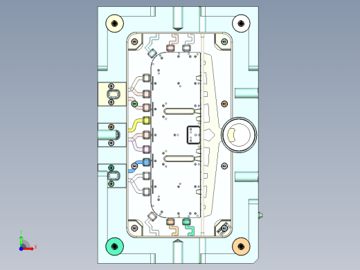 汽车中控面板（压铸模）前视缩略图