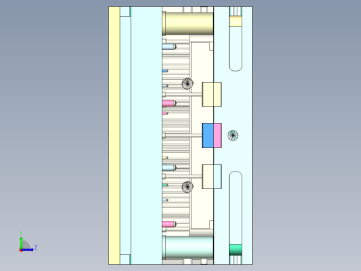 汽车中控面板（压铸模）左视缩略图