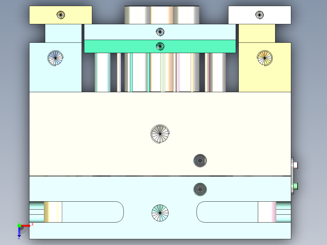 汽车中控面板（压铸模）俯视图