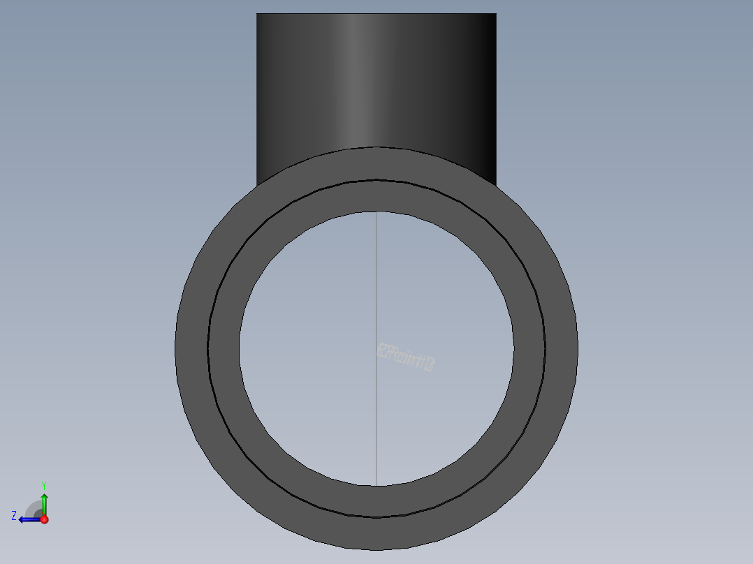 PVC管件-2x1 Venturi-Tee后视图