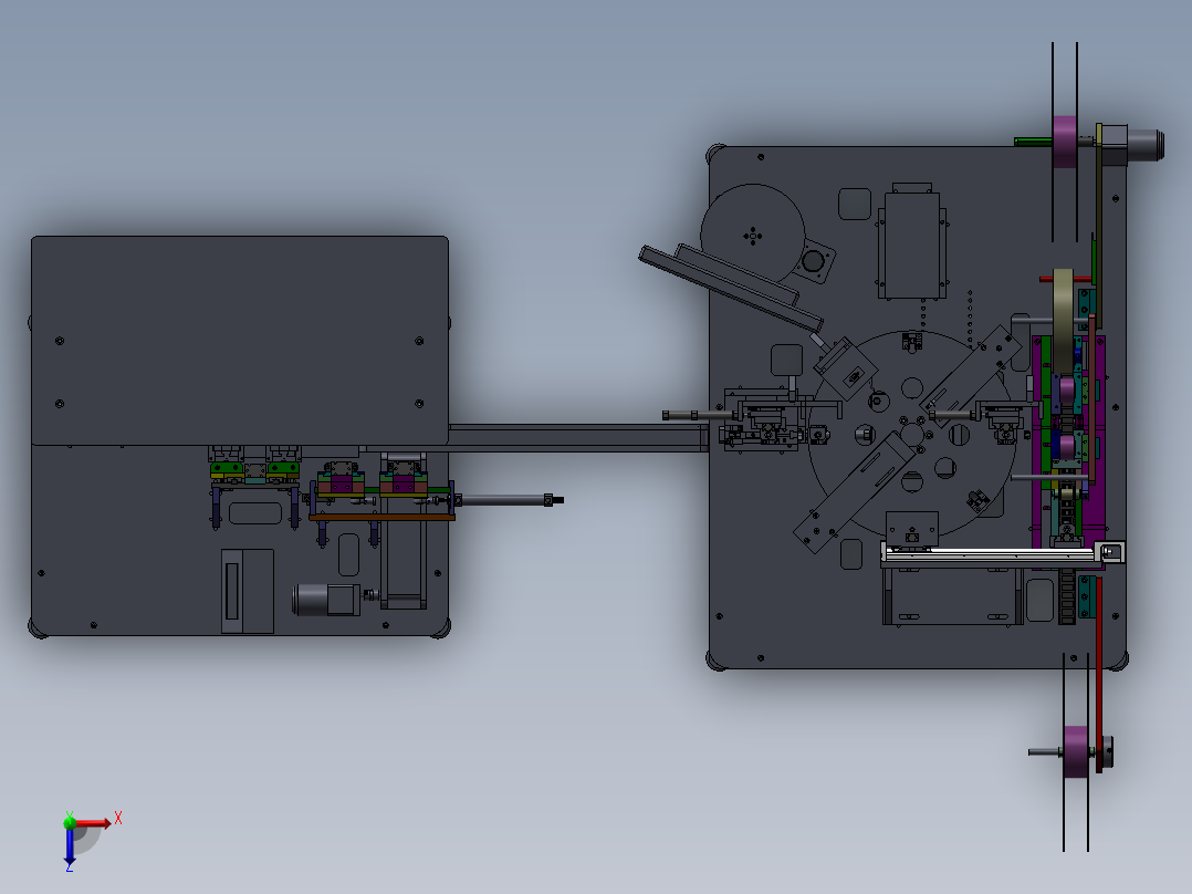 HDMI测试包装机(STP)俯视图