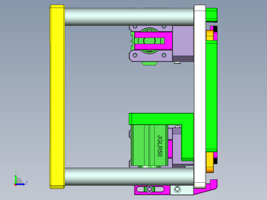 vaub0_lcd_cover619-cnc1笔记本CNC工装夹具三维模型-0622左视图