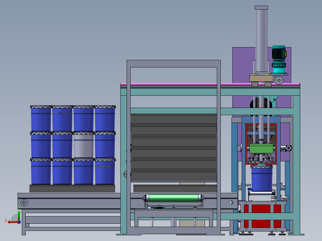 油漆全自动灌装机sw13后视图