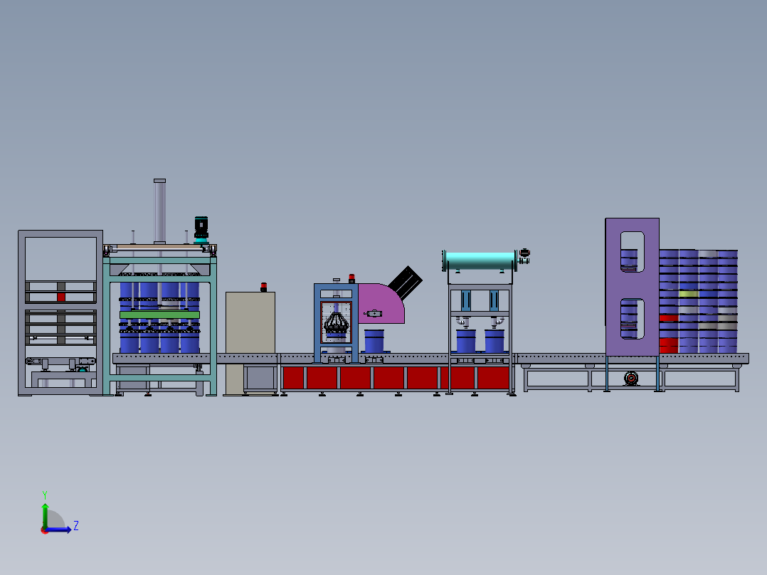 油漆全自动灌装机sw13左视图